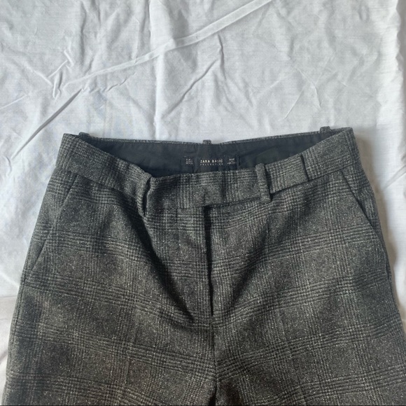 Plain Charcoal Zara Straight Leg Dress Pants - Picture 8 of 9